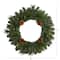 Nearly Natural; 20" LED Pine & Pinecone Artificial Christmas Wreath; Category:Undecorated Wreaths; Image:6